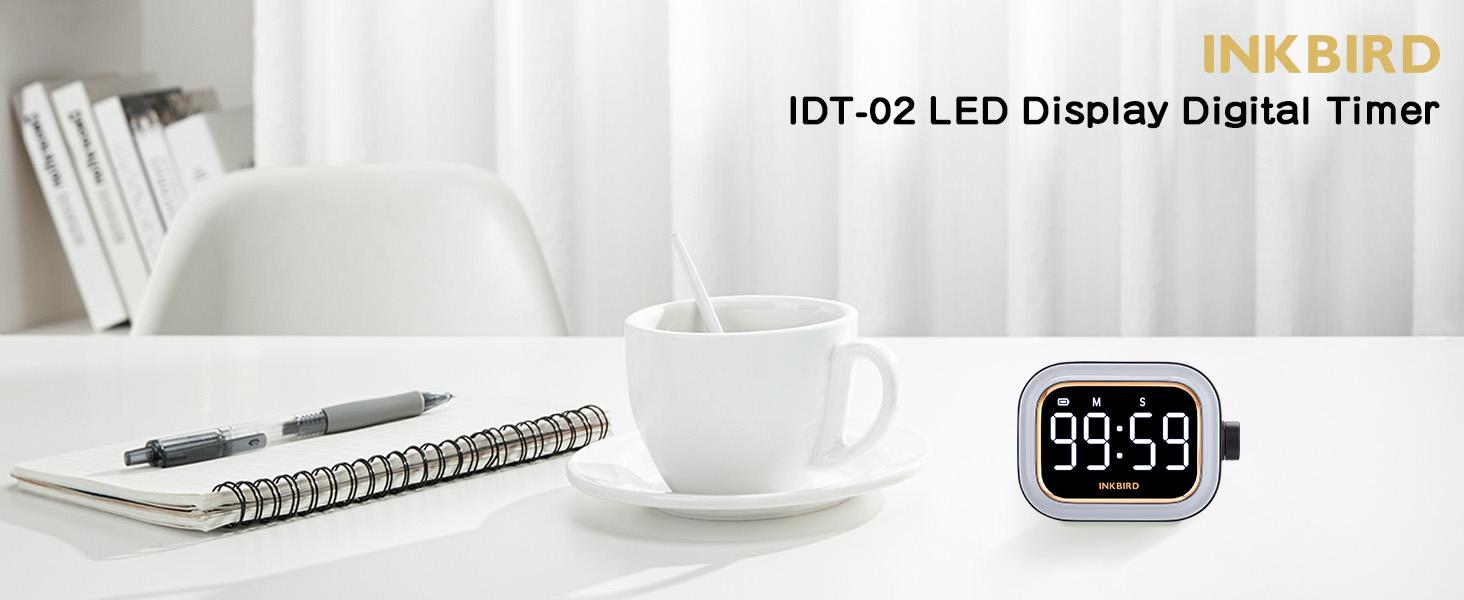 INKBIRD Kitchen Timer, LED Magnetic Timer with Backlit Display Screen, Suitable for Reading, Learning, Fitness, and Cooking, Kitchen Accessories INKBIRD Kitchen Timer, LED Magnetic Timer with Backlit Display Screen, Suitable for Reading, Learning, Fitness, and Cooking, Kitchen Accessories