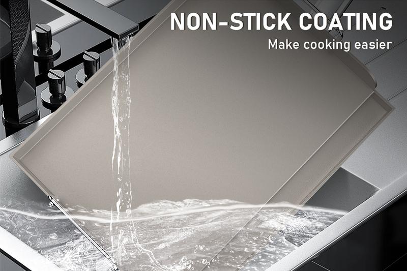 Uniflasy 25" x 16" Griddle for Gas Grill, Metal Flat Top Griddle Insert for Outdoor Gas Grill, Cooking Skillet Plate Pan Teppanyaki for Charcoal/Electric Grills Fits Camping Outdoor Tailgating Parties Grilling