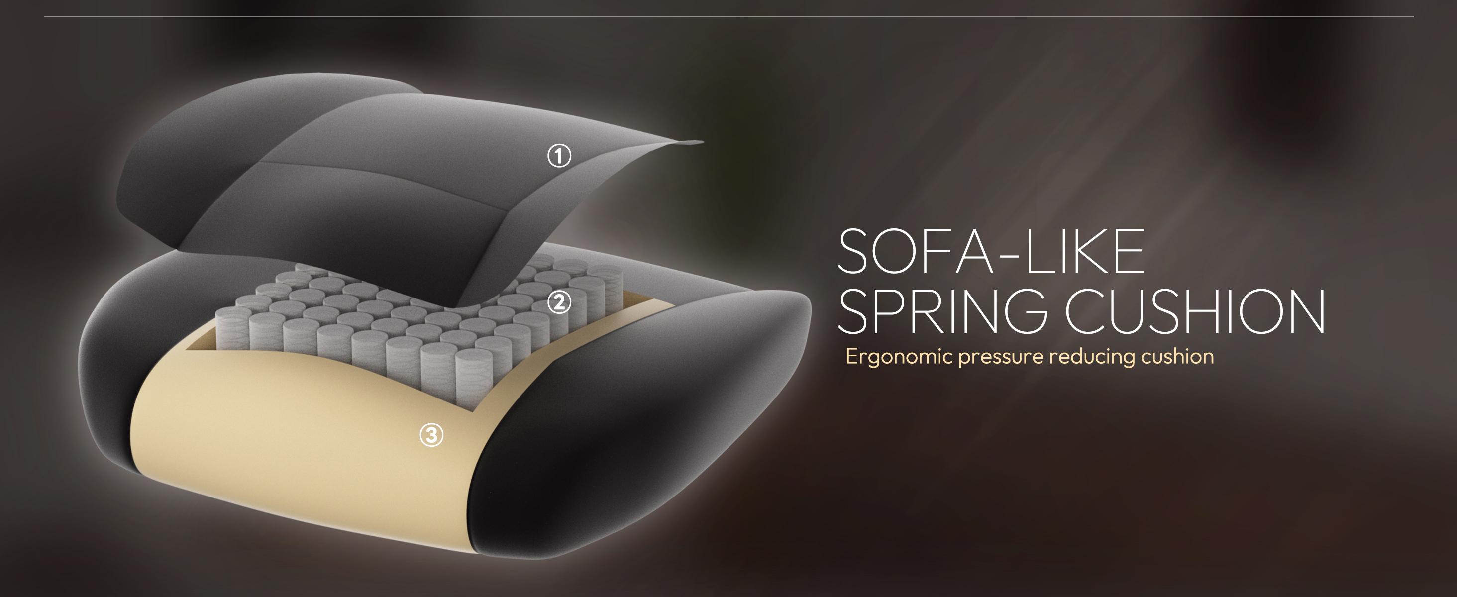 Dowinx Fabric Gaming Chair with Heated Massage Lumbar Support, Gaming Chairs for Adults, Big and Tall Gamer Chair with Pocket Spring Cushion and Footrest, Recliner High Back PC Chair for Adult, Black