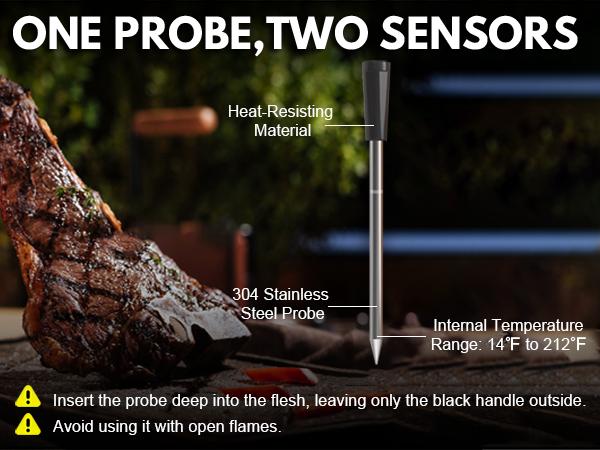 600FT Digital Meat Thermometer Bluetooth Wireless for Cooking for Grill, Smoking BBQ Kitchen Utensils Gadgets