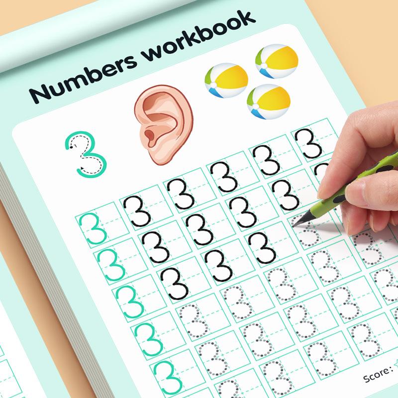 48-Page Children'S Writing Practice, Number 0-100 Practice Book And Tracing Book, Kindergarten Pen Control Practice Book, Home And School Learning Workbook, Learning Materials, Tracing Preschool Books, Visual Learning Tools