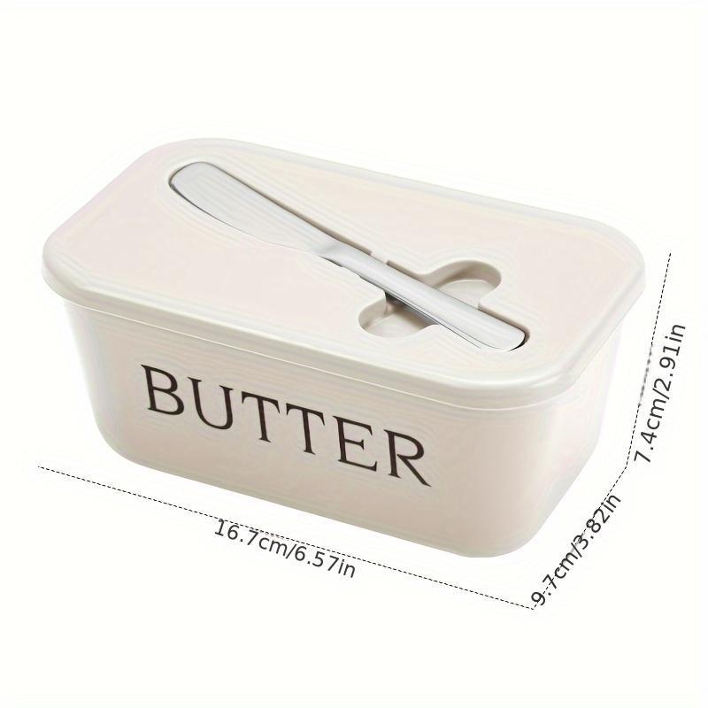 PP Butter Box and Butter Knife Set for Hotel Home Restaurant Butter Plate Food Grade Convenient Multi-purpose Box Serving Plate Butter Plate