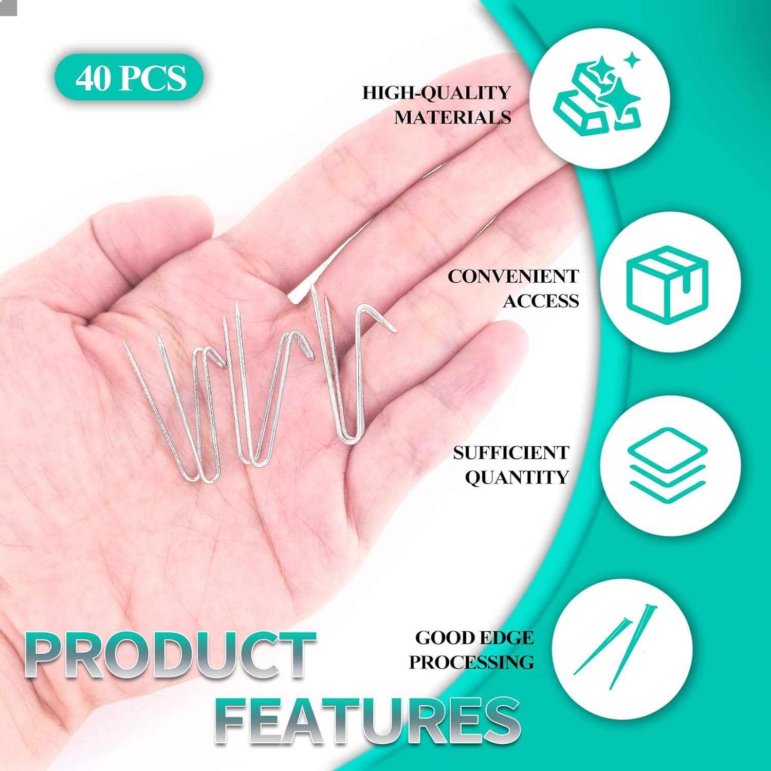 Cubicle Hooks - 40 count Fabric Panel Wall Hook with Clear Storage Box, Cubicle Frame Picture Hanger & Cubical Wall Hooks for Office School Decor & DIY Parties Interior Exterior (40) Cubicle Hooks - 40 count Fabric Panel Wall Hook with Clear Storage Box, Cubicle Frame Picture Hanger & Cubical Wall Hooks for Office School Decor & DIY Parties Interior Exterior (40)