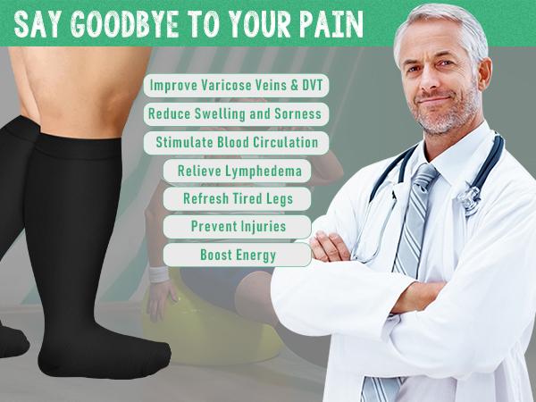 Tinylemon 3 Pack Plus Size Sports Socks for Women & Men, Extra Wide Calf Sports Stockings for Running, Athletic