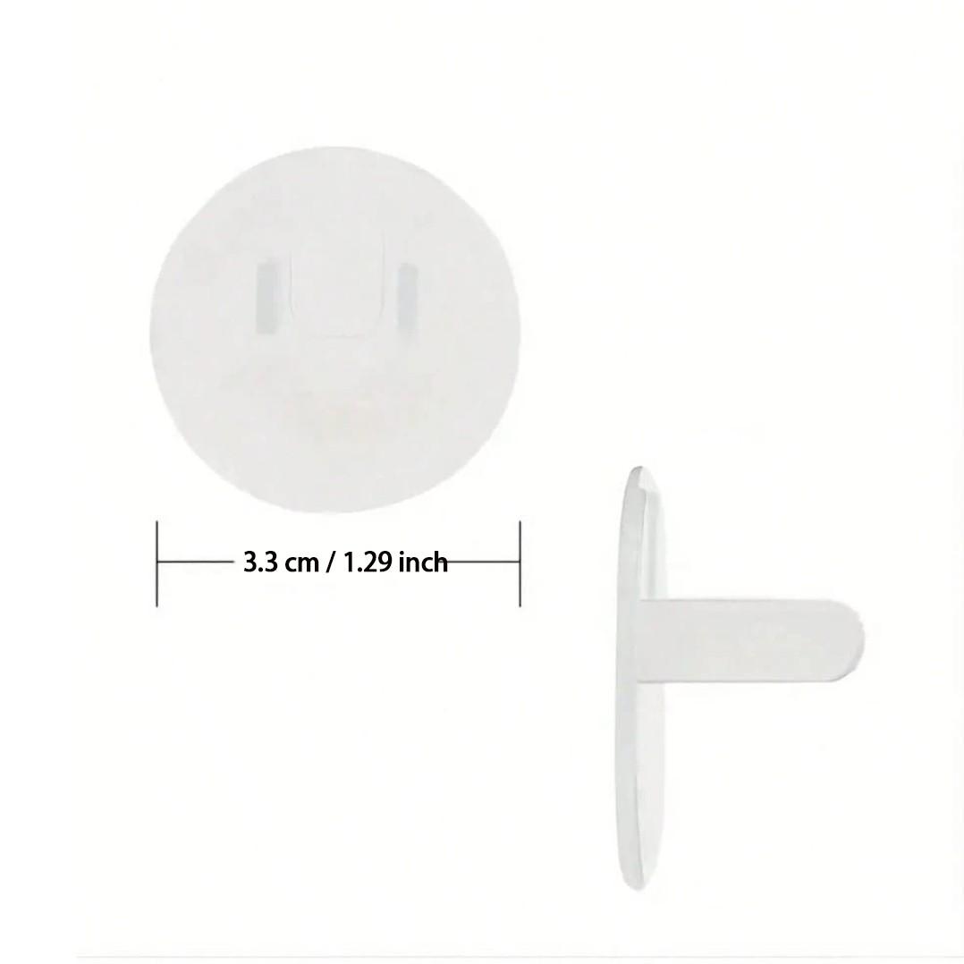 10 Transparent Baby Outlet Covers, Child Safety Electrical Protection Caps, Eu Power Socket Guards, Bathroom Waterproof Plug Protectors