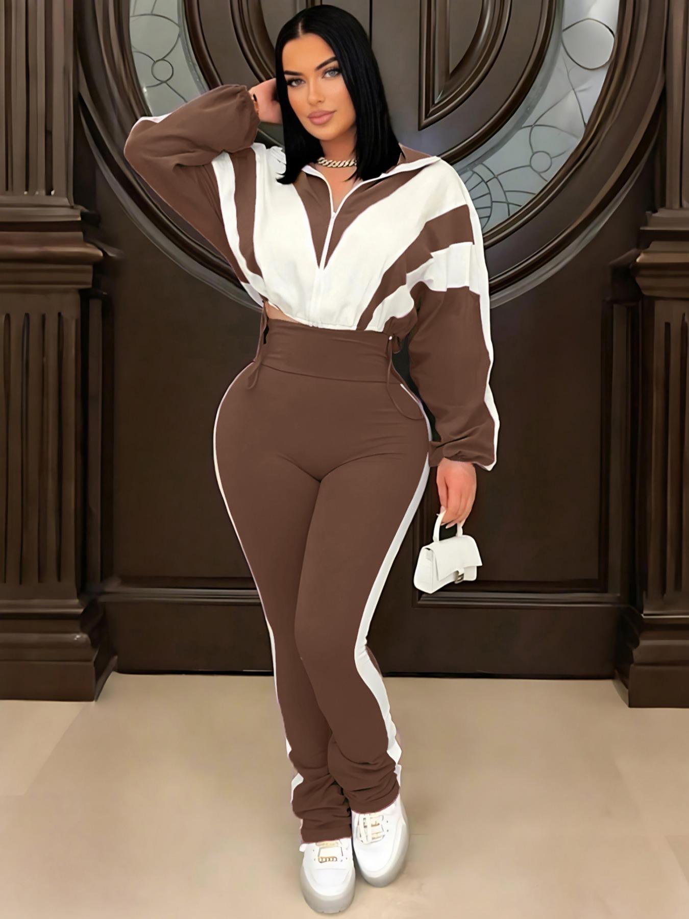 Women's Casual Crop Top, Regular Length, Thin Fabric Thickness, Fall & Winter Fashion, S391403