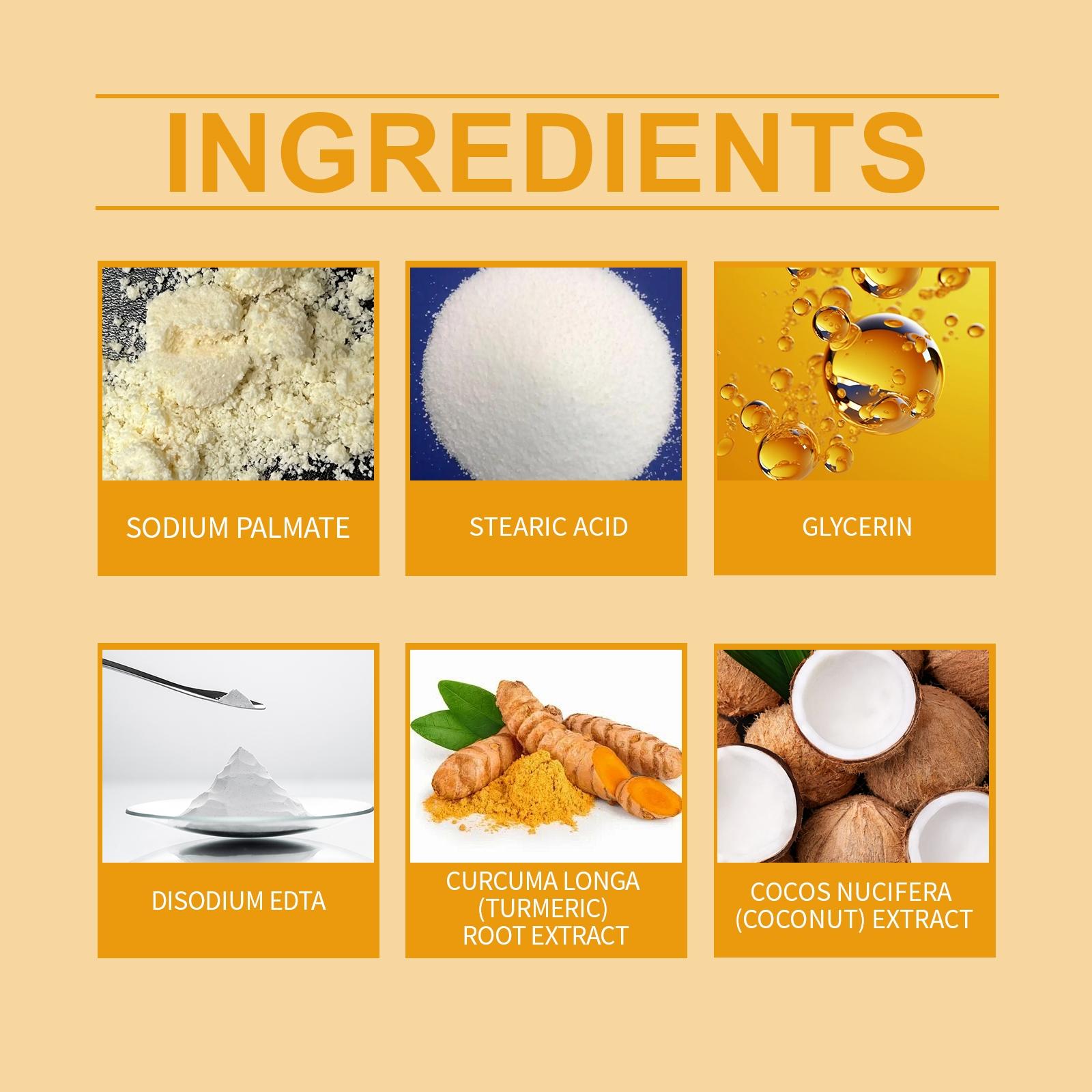 Turmeric Coconut Oil Shampoo Bar, Natural Hair Care, Moisturizing & Nourishing, Sulfate-Free Formula, Ideal for All Hair Types