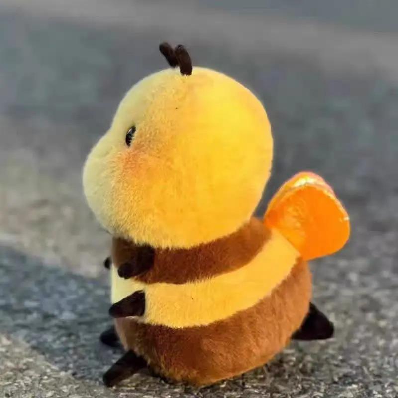 20CM Cute Smile Mouth Lips Bee Ladybug Plush Toys Stuffed Fat Ball Shape Bees Plush Doll Toys for Kids Birthday Gift