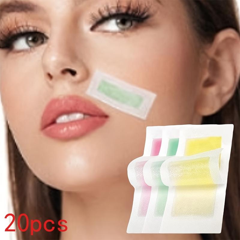 New 20-piece hair removal wax strips, suitable for lip, beard, lip, eyebrow, and high bikini line waxing, versatile summer hair removal wax paper with aloe vera and rose scents