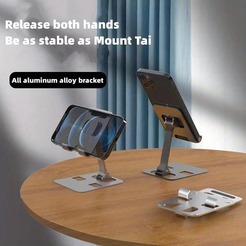 All Metal Foldable Lifting Mobile Phone Holder Lazy Desktop Holder Mobile Phone Tablet Universal Holder Multi Angle Adjustable Mobile Phone Holder Children's Online Class Mobile Phone Holder Base Compact And Portable