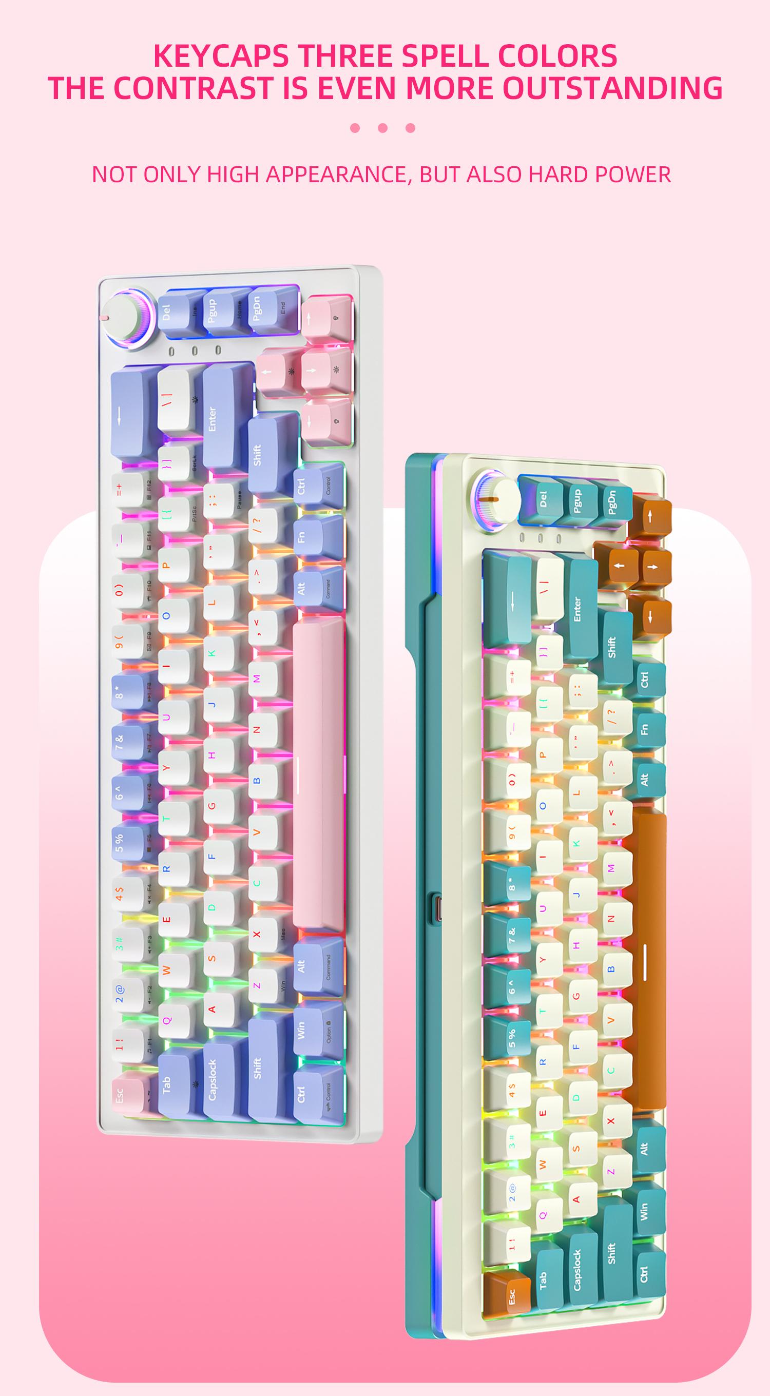 ZIFRIEND ZA68 68 Keys 65% Layout Wired/Wireless Gaming Keyboards