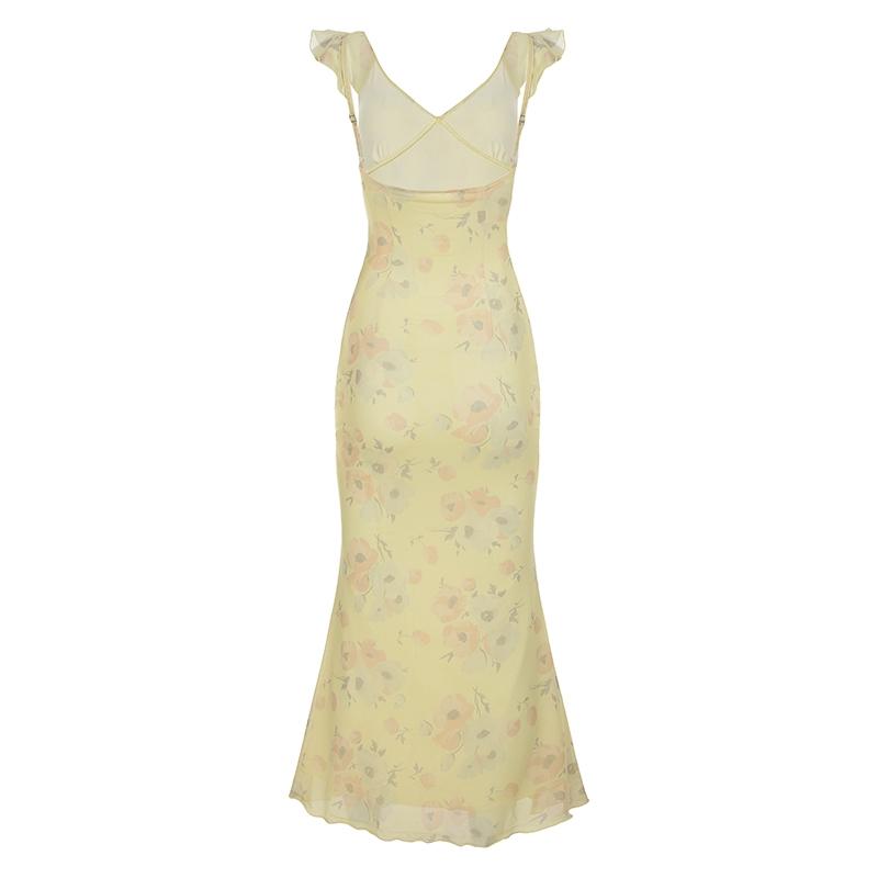 Women's Floral Print Dress, Floral Printed Dress, Elegant Y2K Sleeveless Dress for Party Club Dating Wear, Ladies Summer Clothes