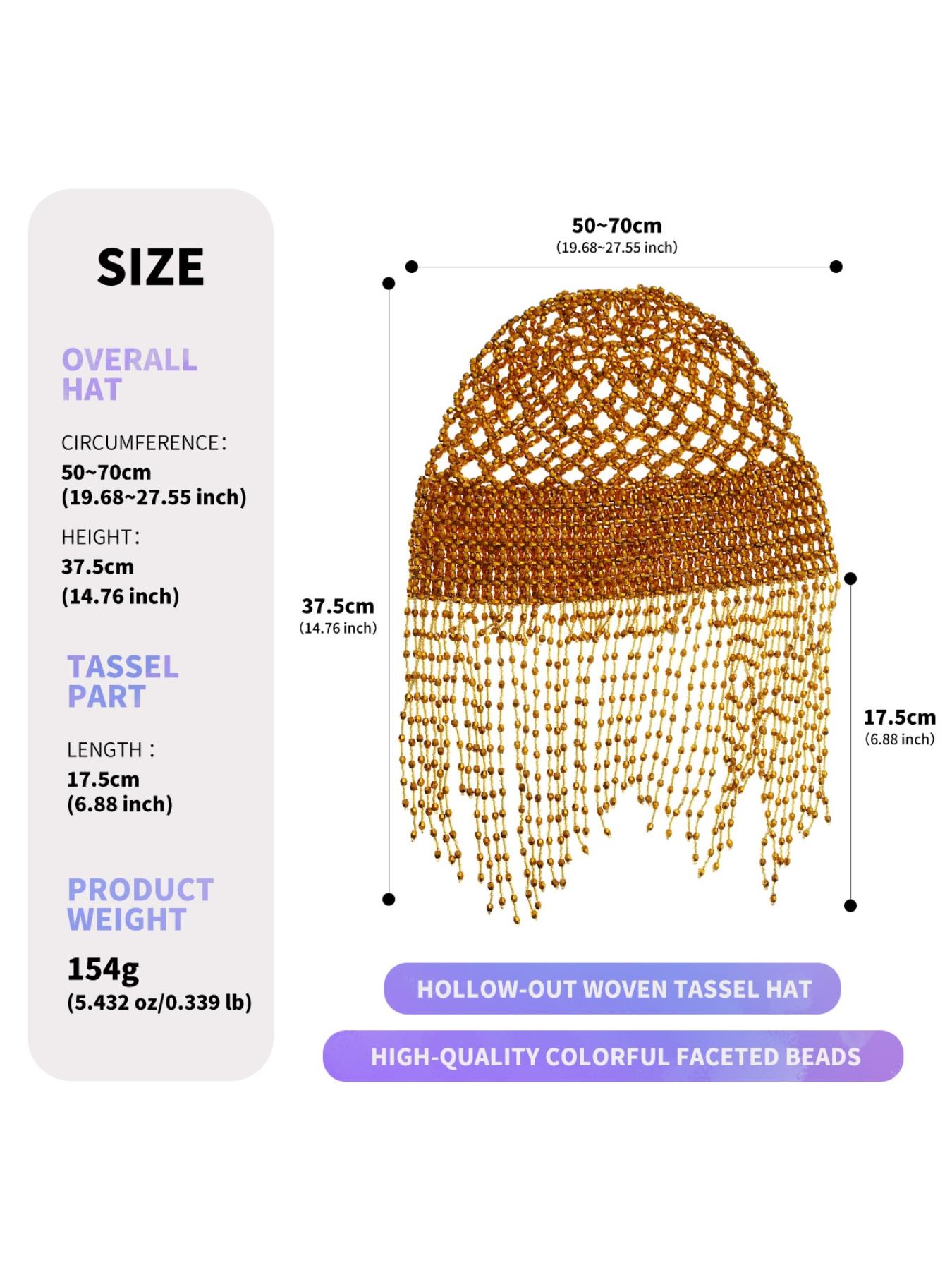 European and American retro beaded tassel hair chain hand-woven mesh hair cap bridal gown lace decorative hairnet Bridal Hairpiece Vintage Hair Accessories Bridal Headpiece Wedding Hair Accessories