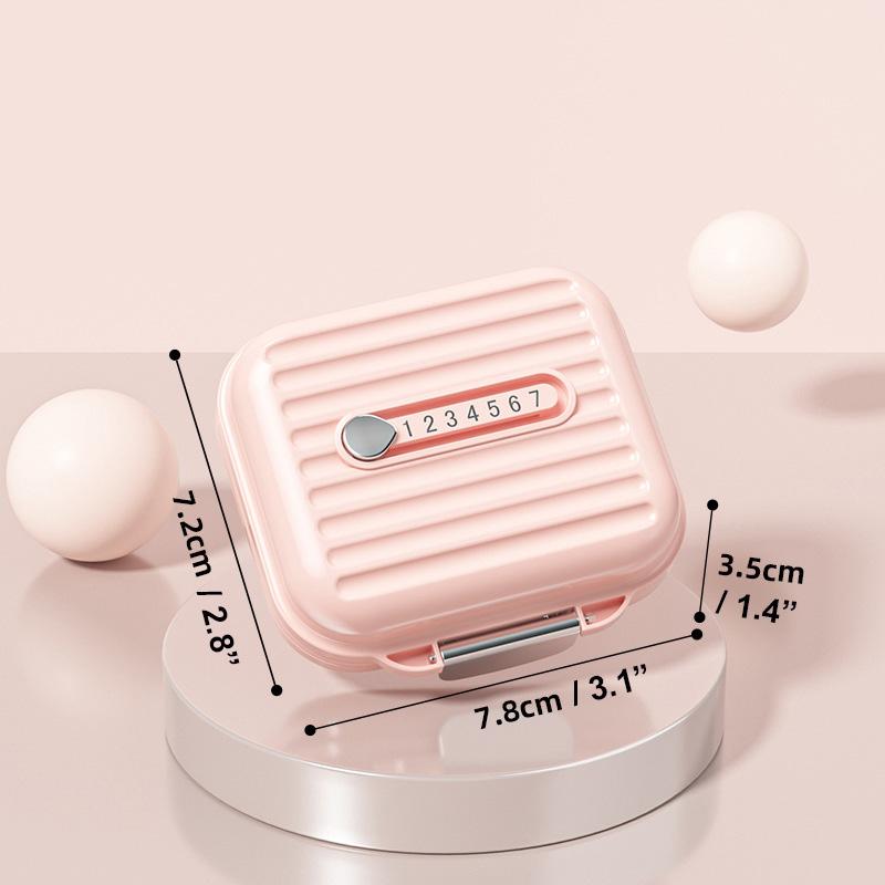 Cute Pill Organizer, Travel Pill Case, 7 Grid Pill Storage Box, Moisture Proof Medicine Container Holder for Daily Use