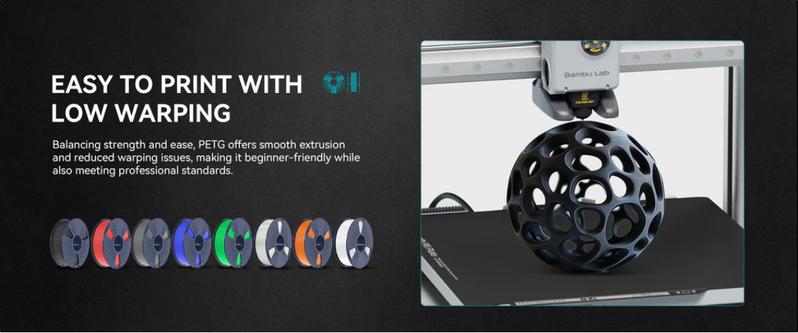 High Speed Matte PETG 3D Printer Filament 1KG for Smooth Matte Finish