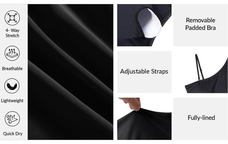 Yonique Women One Piece One Shoulder Swimsuit Tummy Control Bathing Suit Mesh Swimwear