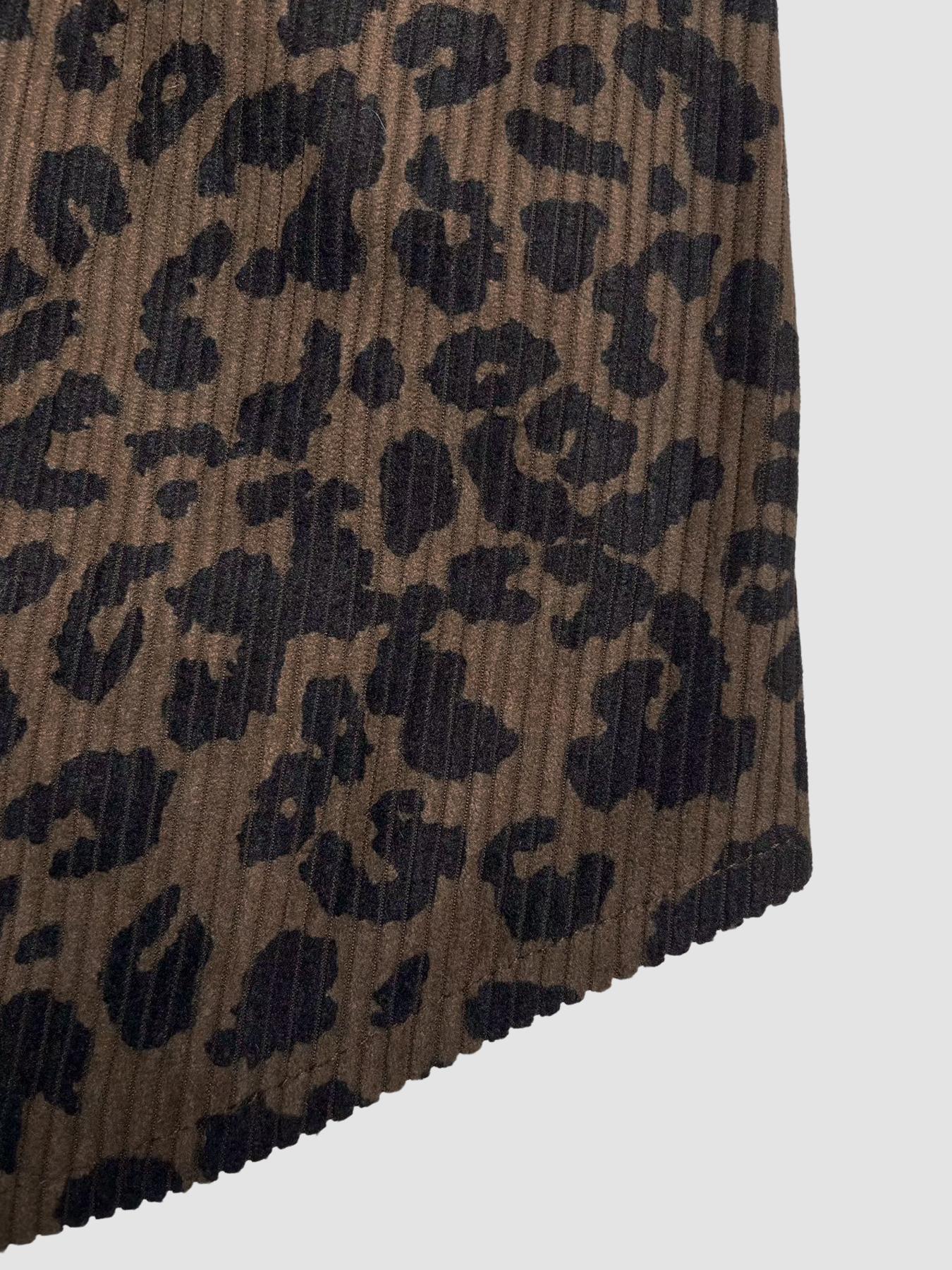 Women's Leopard Print Lapel Fitted Jacket, Vintage and Unique Style, Perfect for Daily Shopping, Coffee Dates, Casual Wear