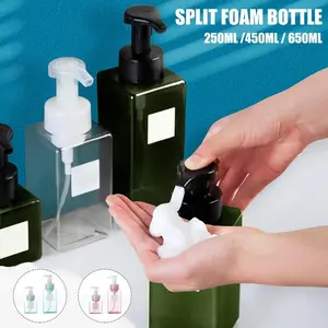 Soap Despenser Portable Foam Pumps Bottle 250/450/650ml Manually Press Soap Foaming Mousses Liquid Dispensers Bathroom Bottling