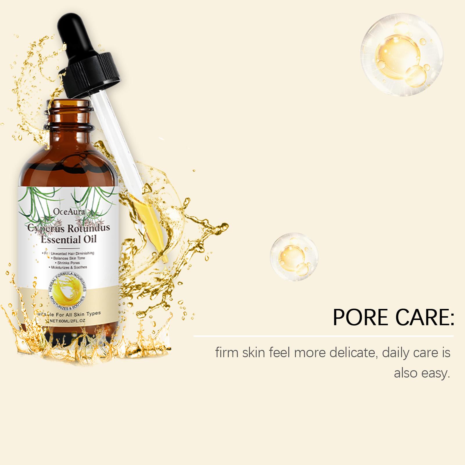 Herbal Hair Removal Care Oil, Gentle Hair Cleansing, Smooth Skin, Aloe Vera Extract, Soothes Sensitive Skin After Shaving