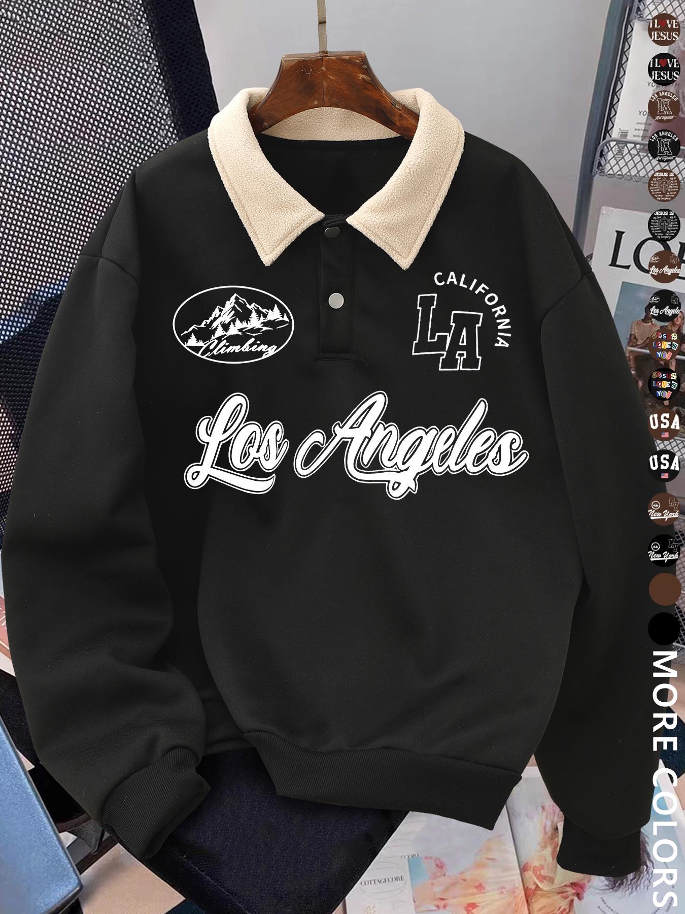 Men's Y2K Autumn Winter Thickened Retro British Style Aesthetic Lamb Wool Collar Polo Shirt, Unisex Casual Fashion, All Seasons Wear