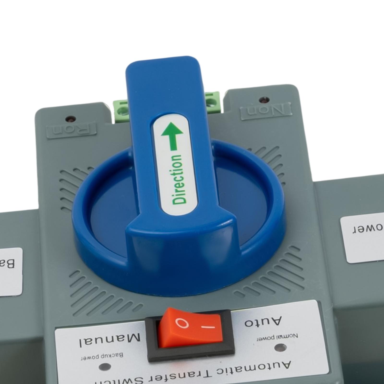 Double Power Automatic Change-over Switch 63A 2-Second Switching CE Certified Manual/Automatic for Home Office Elevator