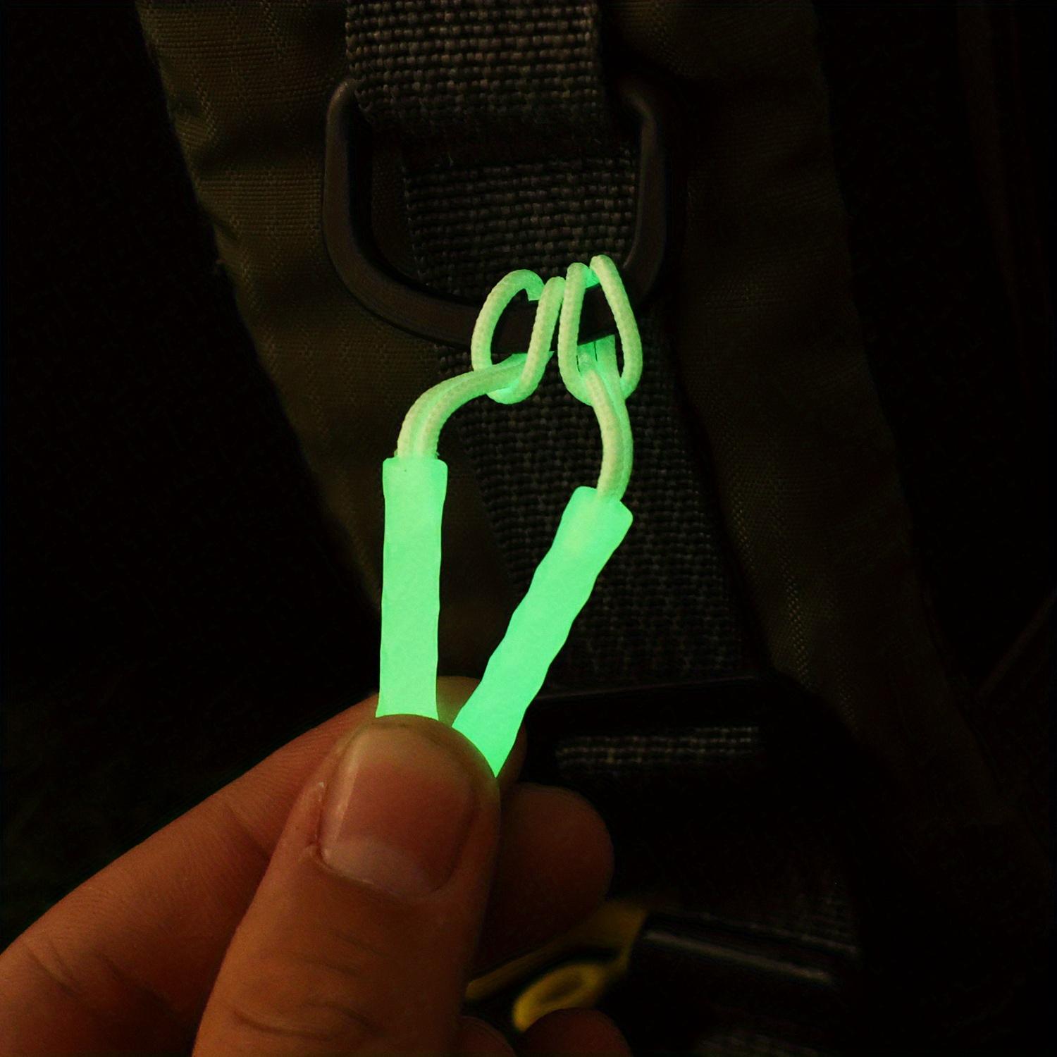 5pcs luminous zipper travel bag zipper clothing bag luminous zipper head outdoor tent backpack replacement luminous zipper tail rope luminous zipper head tail rope