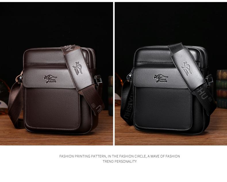 Men's Square Crossbody Bag, PU Leather Shoulder Bag, Stylish Casual Chest Messenger Bag, Durable and Versatile Accessory for Daily Use, Belt Shoulder Bags