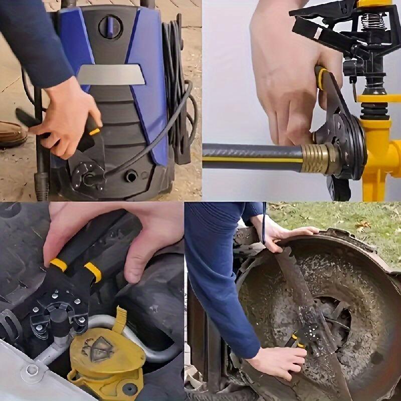 14-in-1 multifunctional wrench set, high-carbon steel adjustable open-end wrench, with serrated design, strong grip, mechanical operation, no assembly required, suitable for DIY, electrical repairs, motorcycle and bicycle maintenance tools