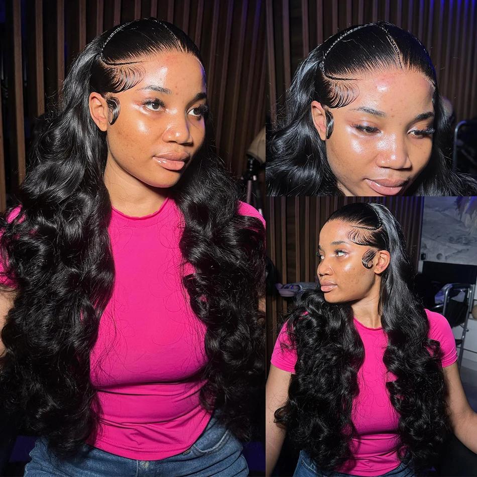 Bling Hair HD Lace Wig 13x6 100% Brazilian Body Wave 180 Density 40 Inch Lace Front Human Hair Wigs Pre Plucked Natural Hairline #dealsforyoudays