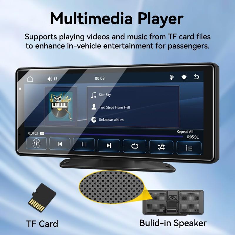 Venbes 9 Inch Portable Carplay Android Auto Touch Screen, Car Video Player, Wireless Mirror Link, USB Bluetooth-compatible Player, Easy Installation, TF Card Support Venbes 9 Inch Portable Carplay Android Auto Touch Screen, Car Video Player, Wireless Mirror Link, USB Bluetooth-compatible Player, Easy Installation, TF Card Support