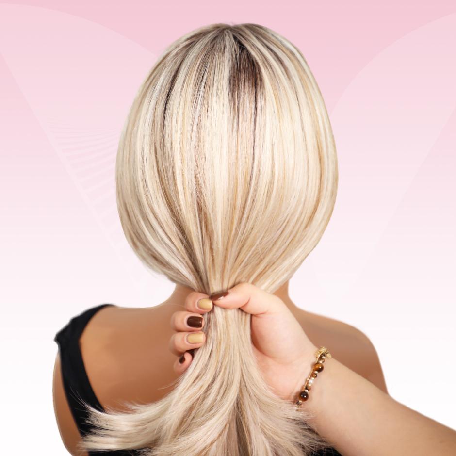 VSGIN 13*6 Blonde Highlight Synthetic Lace Wig Ombre Honey Brown and Blonde Color Synthetic Heat Resistant Fiber Realistic Appearance Bob Style and Long Wave Style