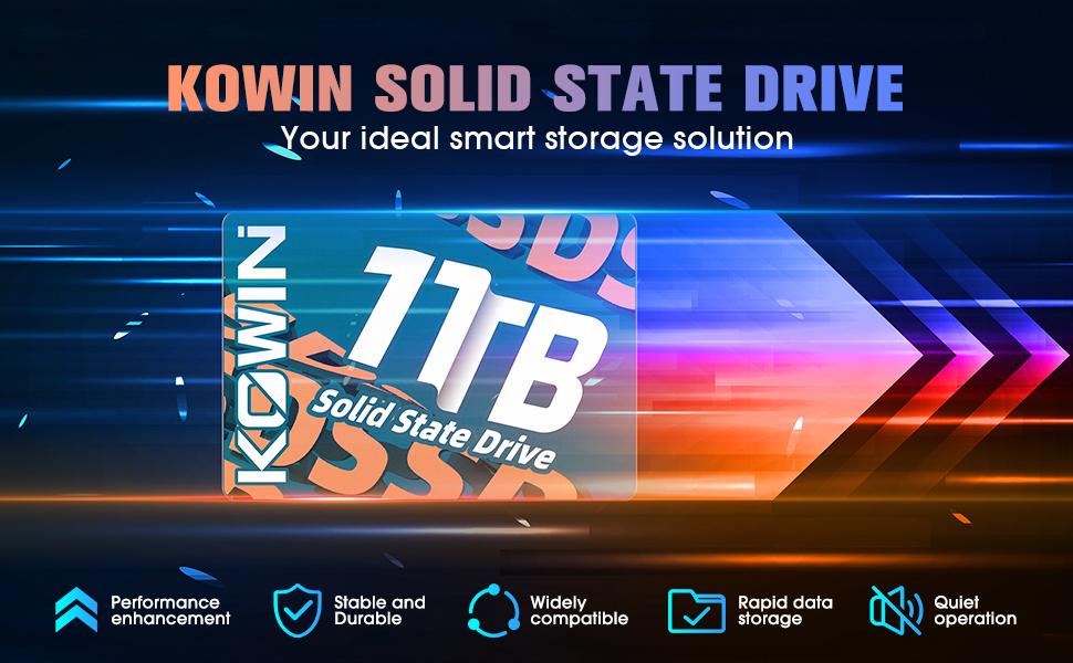 KOWIN CAS100 2.5” SATA III SSD 1TB for PC Desktop High Durability