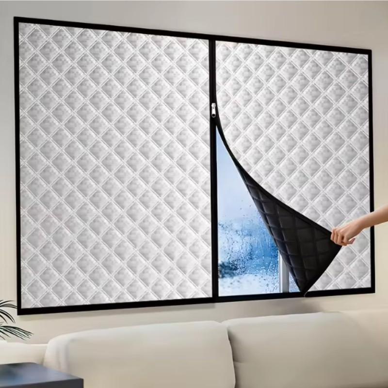 Winter Insulated Curtains with Zipper Design, Warmth and Frost Protection, Full Window Sealing, Easy Installation, Home Use Drapes, Thermal Insulated Curtain - TikTok Shop Winter Insulated Curtains with Zipper Design, Warmth and Frost Protection, Full Window Sealing, Easy Installation, Home Use Drapes, Thermal Insulated Curtain - TikTok Shop