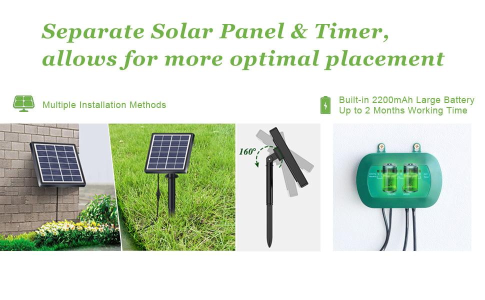 Solar Automatic Drip Irrigation Kit, Timer Controlled Watering System, Automatic Watering Devices, Automatic Irrigation Equipment, Suitable for Garden Flower Beds & Greenhouse Plants Solar Automatic Drip Irrigation Kit, Timer Controlled Watering System, Automatic Watering Devices, Automatic Irrigation Equipment, Suitable for Garden Flower Beds & Greenhouse Plants