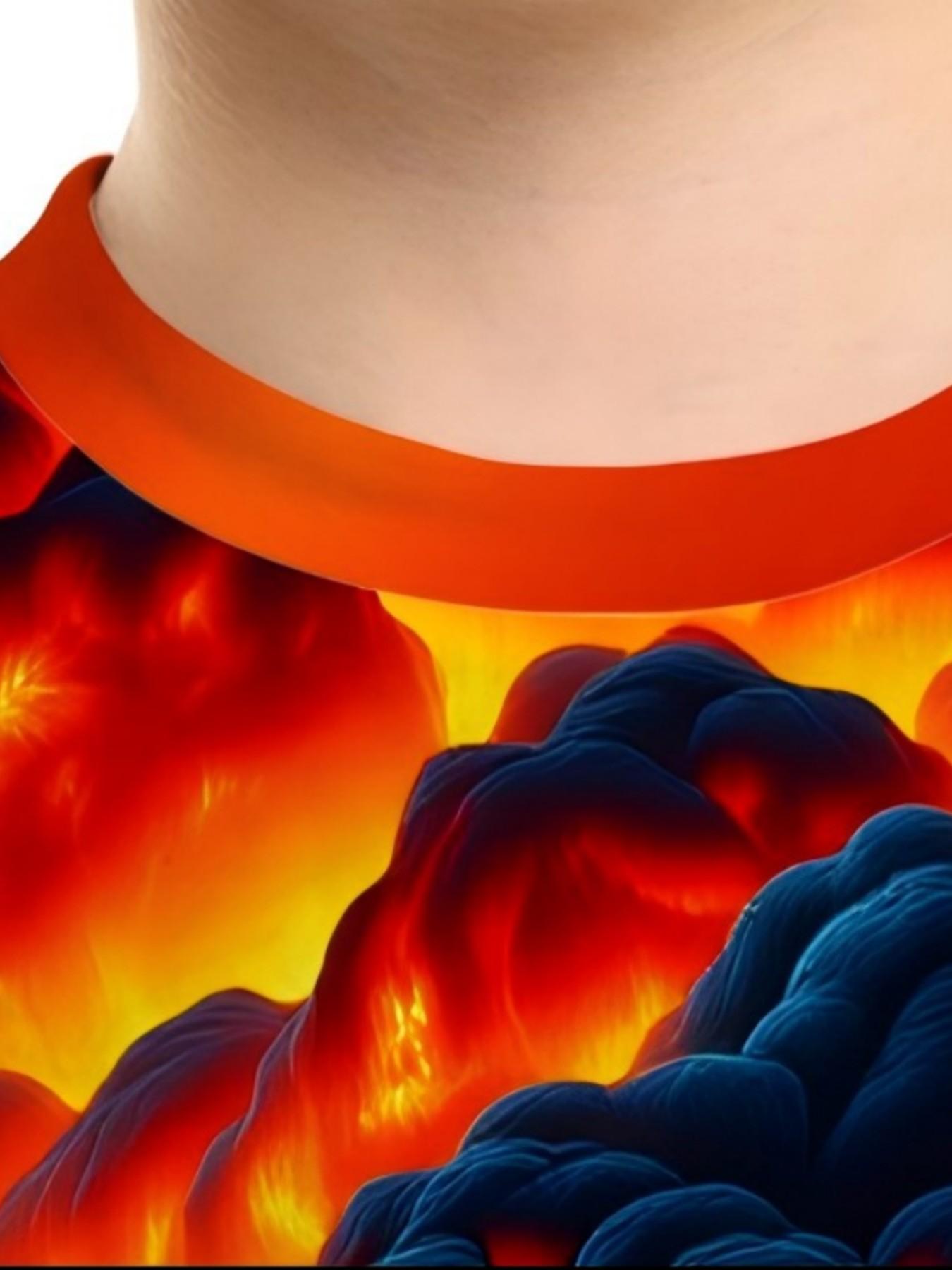 Boys' 3D Fire Truck Print Short Sleeve T-Shirt, Cool Optimus Prime Round Neck Casual Top, Trendy Slim-Fit Long Tee for Middle School Kids