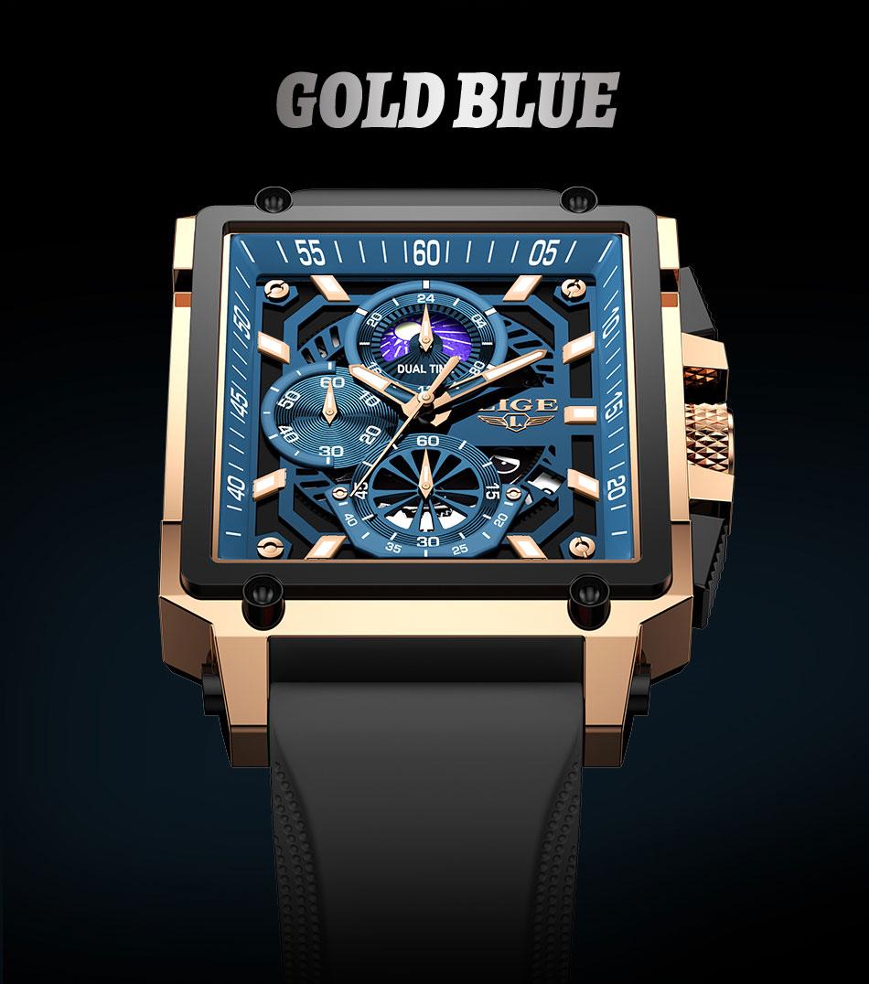 Business Fashion Square Dial Quartz Watch, Fashion Waterproo Luminous Watch for Party, Daily Clothing Decor, Trendy All-match