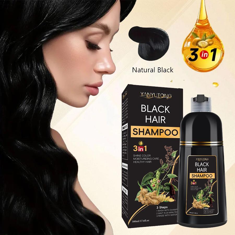 YANYUTONG 3 in 1 Hair Dye Shampoo - Can cover gray hairs,Herbal