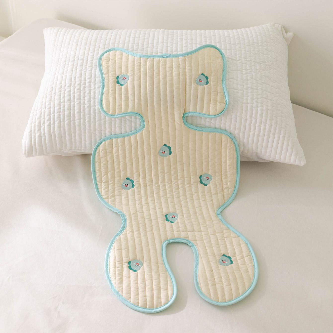 Breathable Stroller Seat Cushion, Comfortable Fabric Baby High Chair Backrest Pad, Portable Infant Carrier Mat for Summer Travel