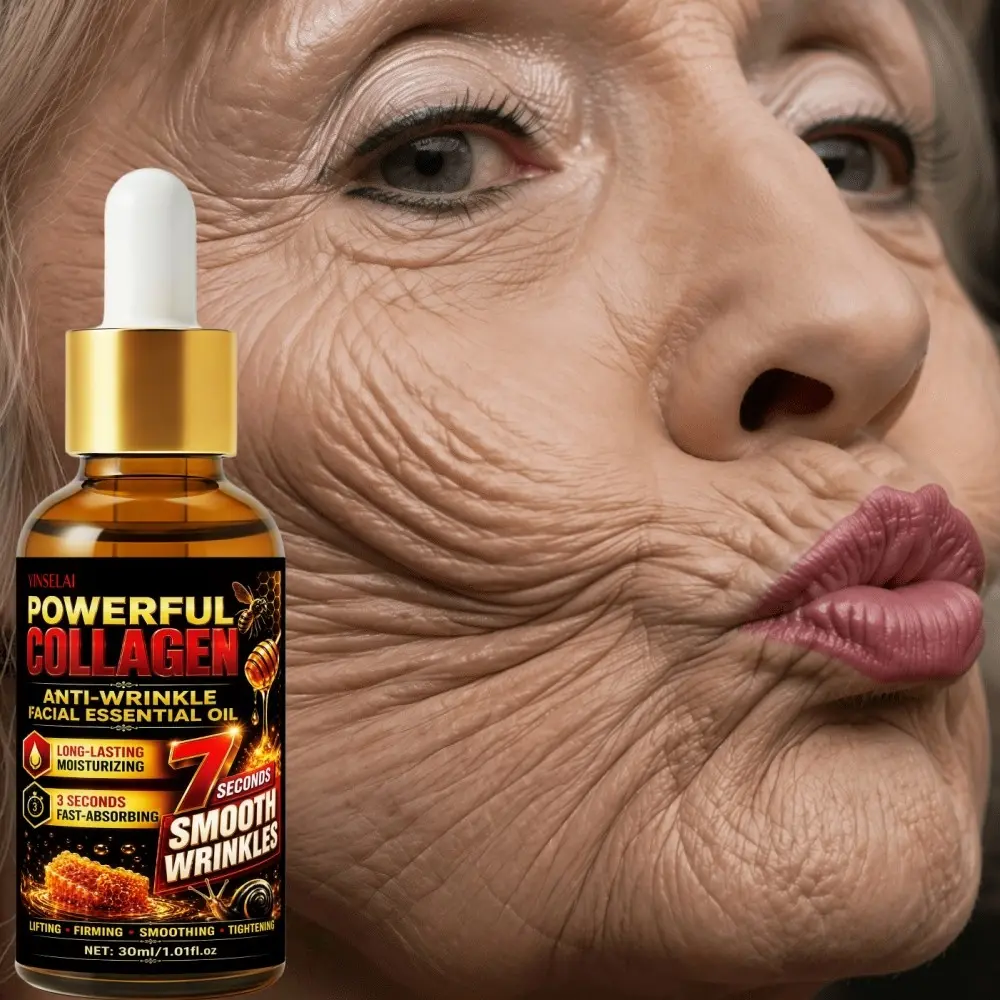 Collagen + Honey Facial Serum Oil 30ML, Hydrates Dry Skin, Enhances Smoothness and Elasticity, Brightens and Softens Skin Tone