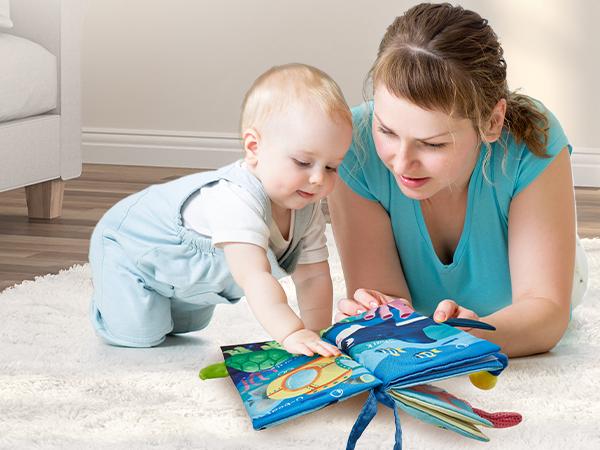 Hahaland Marine Animals Infant Tummy Time Toy Sensory Toys Touch Feel Baby Gifts for Boy Girl Early Learning Toy Early Education Multi Activity Playset Hahaland Marine Animals Infant Tummy Time Toy Sensory Toys Touch Feel Baby Gifts for Boy Girl Early Learning Toy Early Education Multi Activity Playset