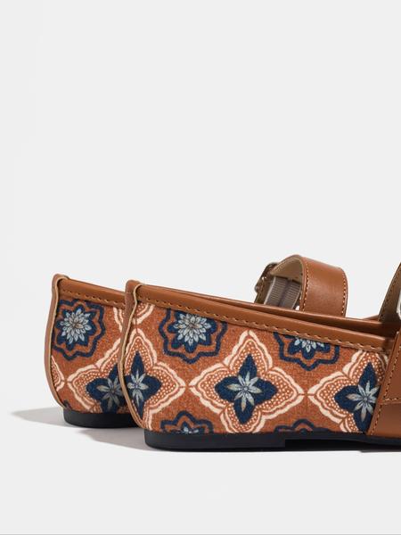 Women's Fashion Flat Shoes Square Toe Buckle Strap Low Heel Vintage Comfortable Mom Dance Mary Jane Shoes