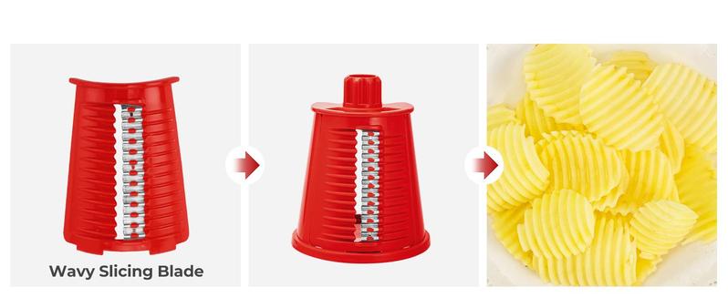 SUSTEAS 5-Blade Rotary Cheese Grater with Suction Base – Retro Green Mandoline Slicer for Effortless Grating & Shredding Vegetable Cutter Vegetable Fruit Cutter Kitchen Gadgets Utensils Ergonomic SUSTEAS 5-Blade Rotary Cheese Grater with Suction Base – Retro Green Mandoline Slicer for Effortless Grating & Shredding Vegetable Cutter Vegetable Fruit Cutter Kitchen Gadgets Utensils Ergonomic