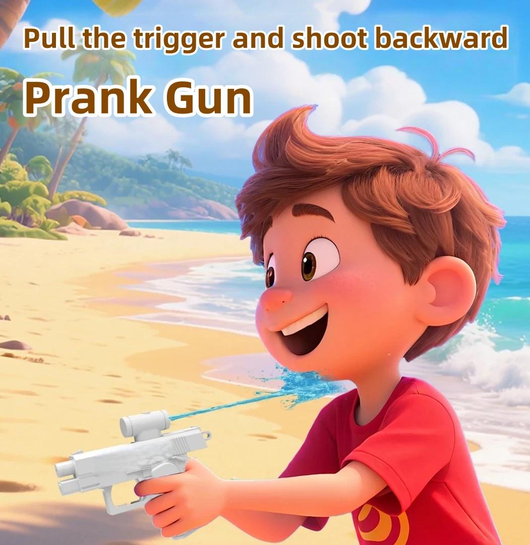 PrankWaterGunWater GunWaterblasterLargeCapacityOutdoor WaterCannonToy Automatic Water Gun Range: 8 Meters