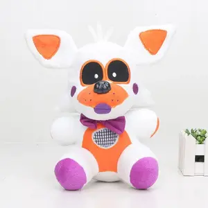 25cm/9.8inch Plush Toy,Cute White-Yellow Foxes Anime & Comic Game Peripherals FN Stuffed Animal Doll Children's Gift Collection