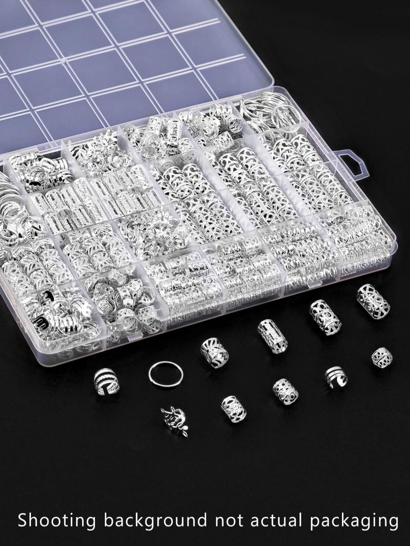 Cecillia Wig 220pcs Hair Accessories, Loc Jewelry for Braids, Women's Hair Jewelry, Metal Hair Ring Cuff for Dreadlocks, Boho Style