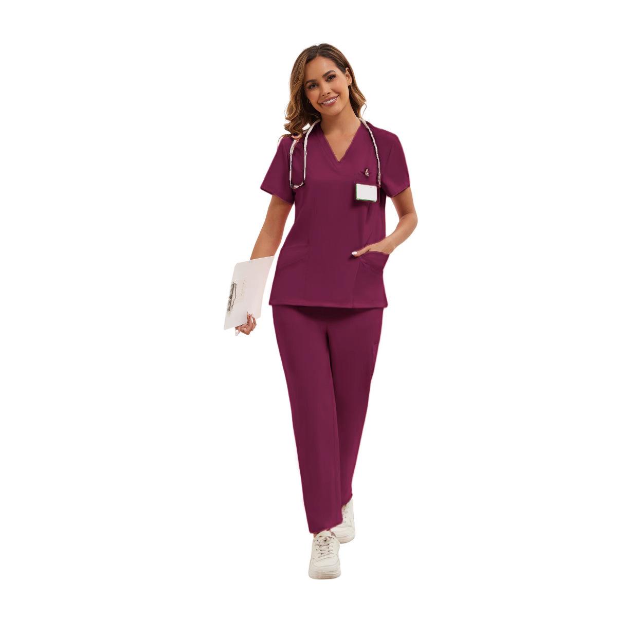 2026 New Women's Doctor Hand Washing Suit Pet Hospital Nurse Suit Beauty Salon Women's Work Clothes Suit