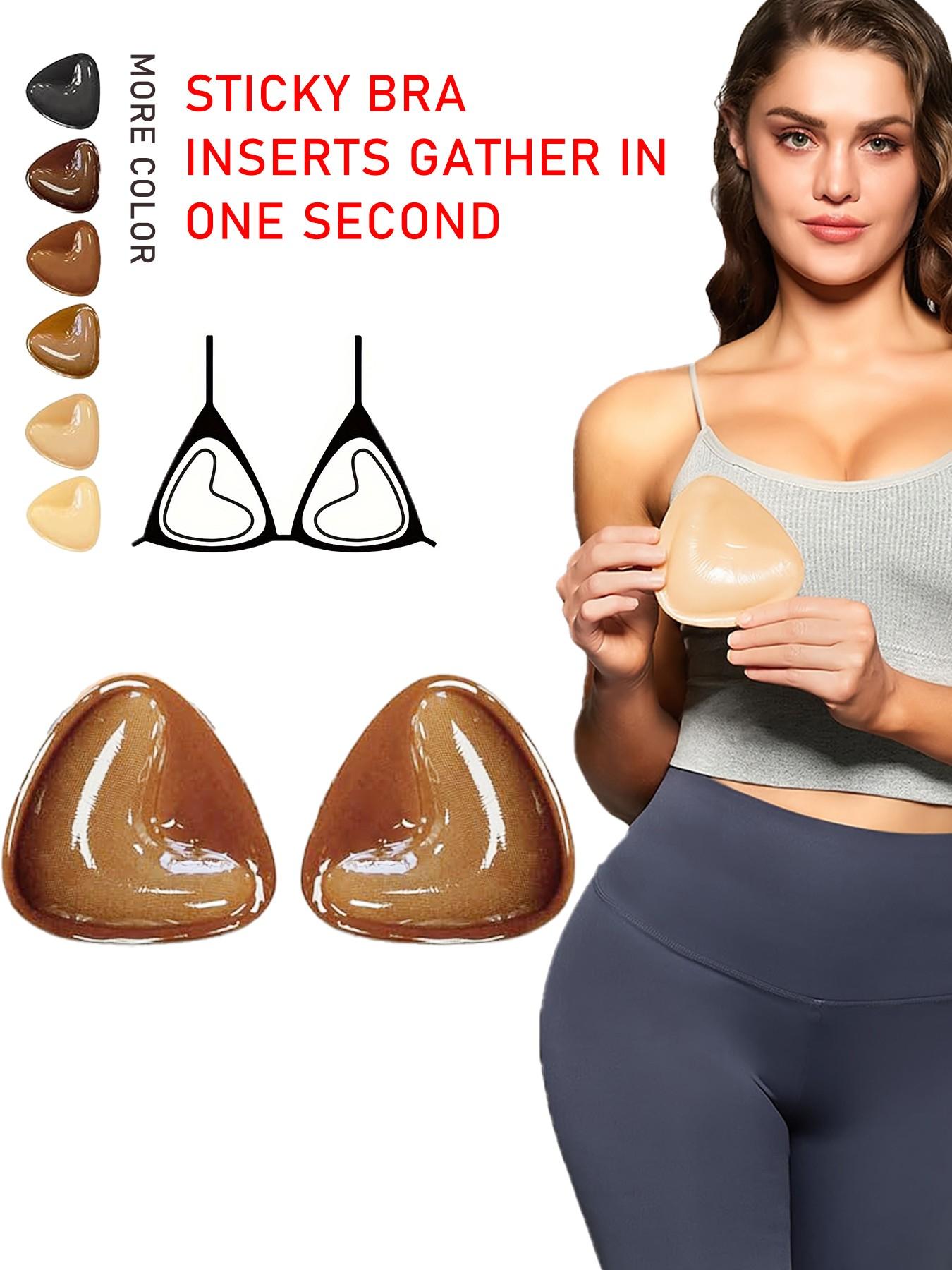 Double-Sided Adhesive Chest Lift Inserts, Large Reusable Comfortable Body Enhancer Pads, Effective and Safe for Daily Use