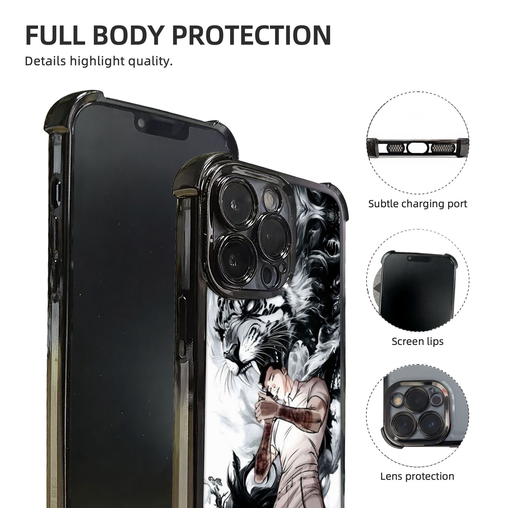 Phone Case - 1pc with Electroplating Process, Shockproof Phone Cover, Protective Cover Featuring Reinforced Cushioning And Collision Prevention, Compatible with iPhone Models 17,16,15,14,13 Pro Max