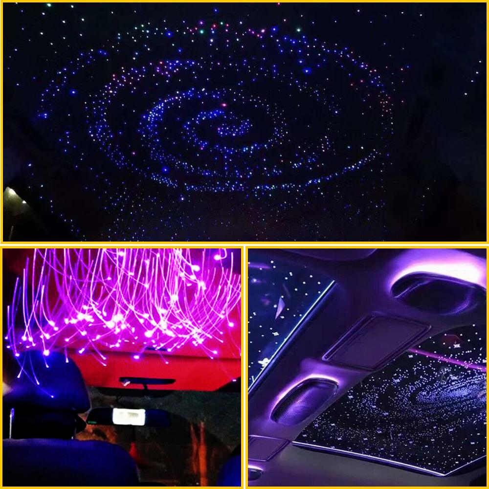 1000pcs Car Headliner Star Light kit Roof Twinkle Ceiling Light Fiber Optic EW