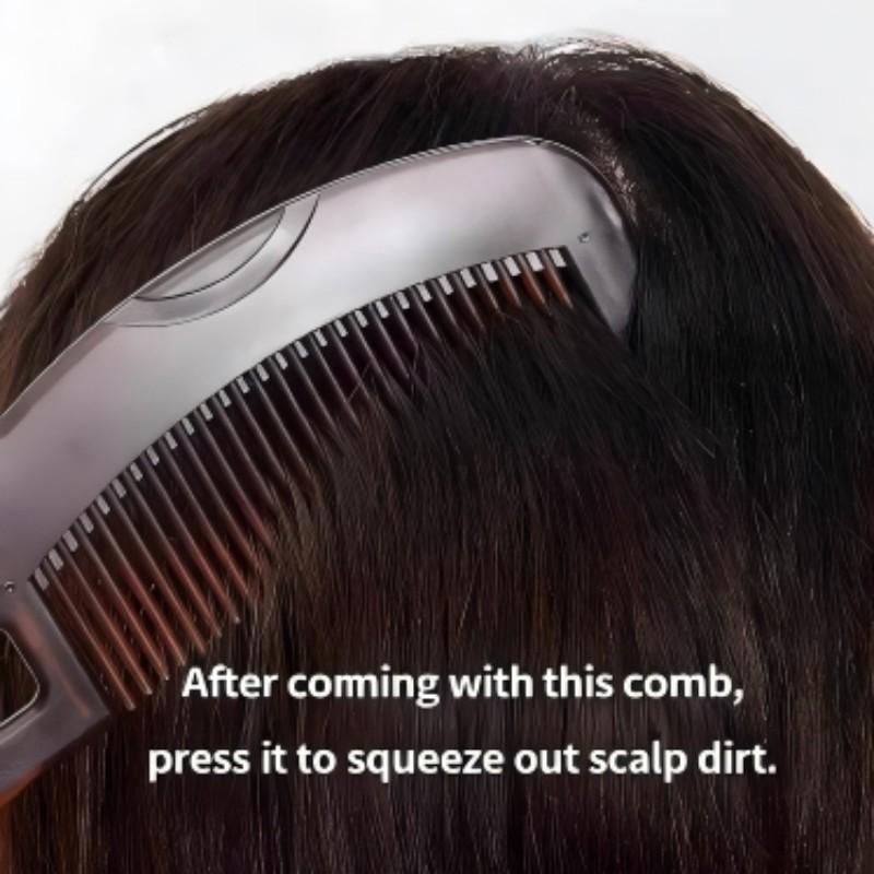 2-Pack Energy Hollow Hair Comb for Oily Hair, Dandruff Remover Comb, No Wash Hair Care Tool for Healthy Scalp